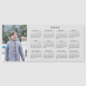 グレーのマグネットに写真2025カレンダーを追加 (正面)