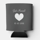 グレーのミセスとミセスはリングで涼結婚しくできる 缶クーラー (裏面)