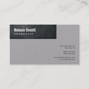 グレーのミニマルモダン主義の標準サイズ 名刺