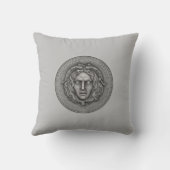 グレーのメデューサ クッション (裏面)