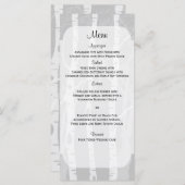 グレーのメニュー結婚の冬の木 メニュー (正面/裏面)