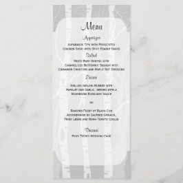 グレーのメニュー結婚の冬の木 メニュー