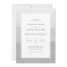 グレーのモダンな写真ウェディング