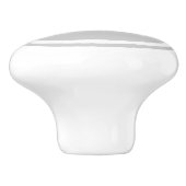 グレーのモノグラムパーソナライズされたドロワーノブ セラミックノブ (側面)