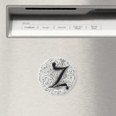 グレーのモノグラム'Z' – マグネット (インサイチュ (食洗機))