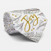 グレーのモミの小枝 ネクタイ (ロール)