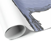 グレーのヤギのスケッチ ラッピングペーパー (ロールコーナー)