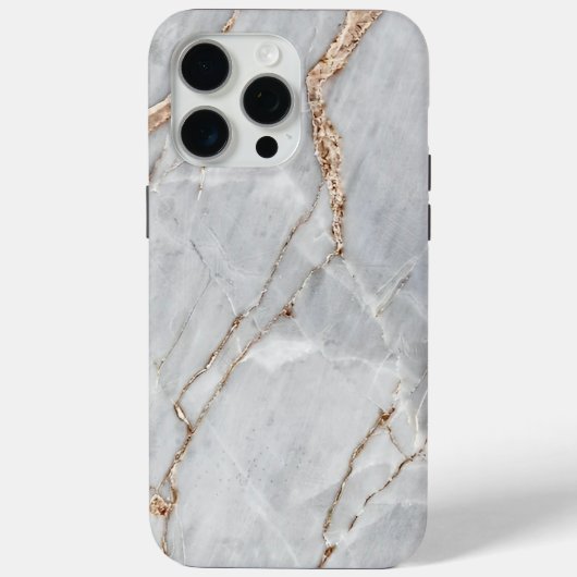 グレーのライト大理石のテクスチャ背景 Case-Mate iPhoneケース (裏面)