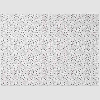 グレーのリボン & ダークグレーのドット 薄葉紙