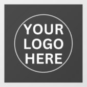 グレーのロゴ - プロフェッショナルな企業ビジネスプロモ ウィンドウサイン (シート)