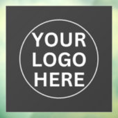 グレーのロゴ - プロフェッショナルな企業ビジネスプロモ ウィンドウサイン (シート3)