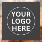 グレーのロゴ l プロフェッショナルな企業ビジネスプロモ ウィンドウサイン (シート2)