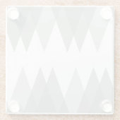 グレーの三角形 ガラスコースター (裏面)