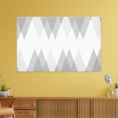 グレーの三角形 キャンバスプリント (インサイチュ (リビング))