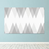 グレーの三角形 キャンバスプリント (インサイチュ (ウッドフロア))