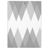 グレーの三角形 クリップボード (裏面)