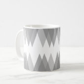 グレーの三角形 コーヒーマグカップ (正面左)