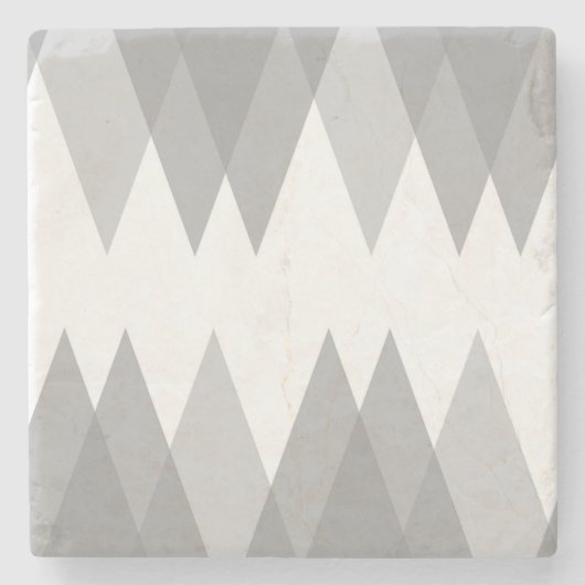 グレーの三角形 ストーンコースター (正面)