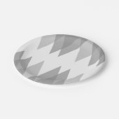 グレーの三角形 ペーパープレート (アングル)
