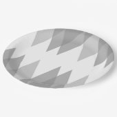 グレーの三角形 ペーパープレート (アングル)