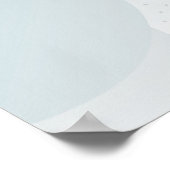 グレーの丸い型枠の背景 ポスター (角)