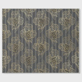 グレーの偽金 ヴィンテージワイン ラッピングペーパー (フラット)