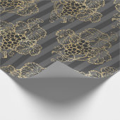 グレーの偽金 ヴィンテージワイン ラッピングペーパー (角)