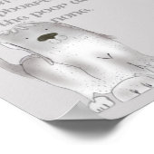 グレーの優しい「マザー・ハバード」のかわいいアニメーション ポスター (角)