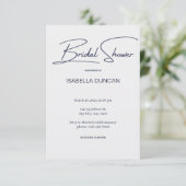 グレーの優雅さ ブライダルシャワー 招待状 (スタンド正面)