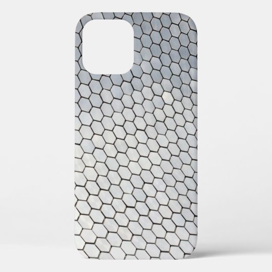 グレーの八角形アート Case-Mate iPhoneケース (裏面)