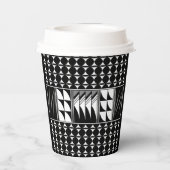 グレーの南西の羽の恵み 紙コップ (裏面)