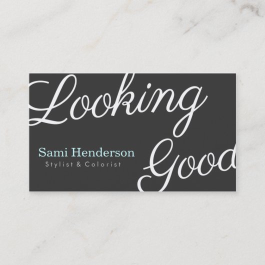 グレーの名刺が似合う 名刺 (正面)