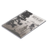 グレーの多才アートショーポスターノートブックへ ノートブック (左側)