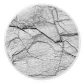 グレーの大理石のまだらなコンクリート セラミックノブ (正面)