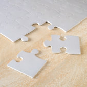 グレーの子猫なめ雪 ジグソーパズル (側面)