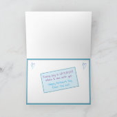 グレーの子猫 父の日の猫パパ カード (内部)