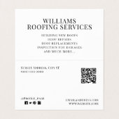 グレーの屋上おもしろいスタイル名刺 名刺 (内部フラット)