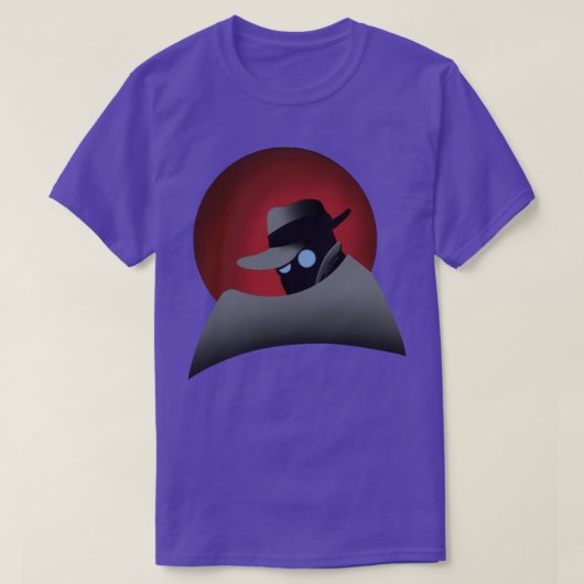 グレーの幽霊 Tシャツ (デザイン正面)