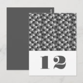 グレーの幾何三角形テーブルはがき ポストカード (正面/裏面)