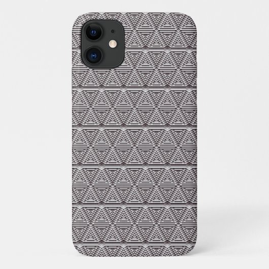 グレーの幾何学的な調和 モダンなミニマリズム Case-Mate iPhoneケース (裏面)