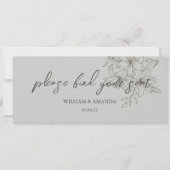 グレーの庭園の喜び ヘッダー グレー 招待状 (正面)