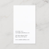 グレーの微妙な円 名刺 (裏面)