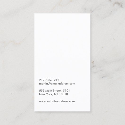 グレーの微妙な円 名刺 (裏面)