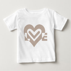 グレーの愛 ベビーTシャツ