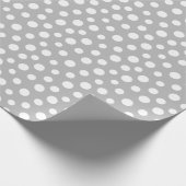 グレーの折り返し紙 ラッピングペーパー (角)