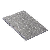 グレーの斑点があるスパイラルノートブック ノートブック (右側)