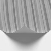 グレーの斜ストライプ線 ラッピングペーパー (角)