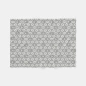 グレーの星のブランケット フリースブランケット (正面(横))