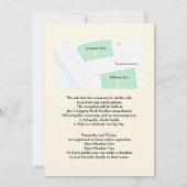 グレーの水彩インクのバラ ヴィンテージ ゴシック 招待状 (裏面)