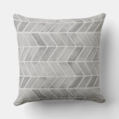 グレーの水彩矢印パターン クッション (裏面)